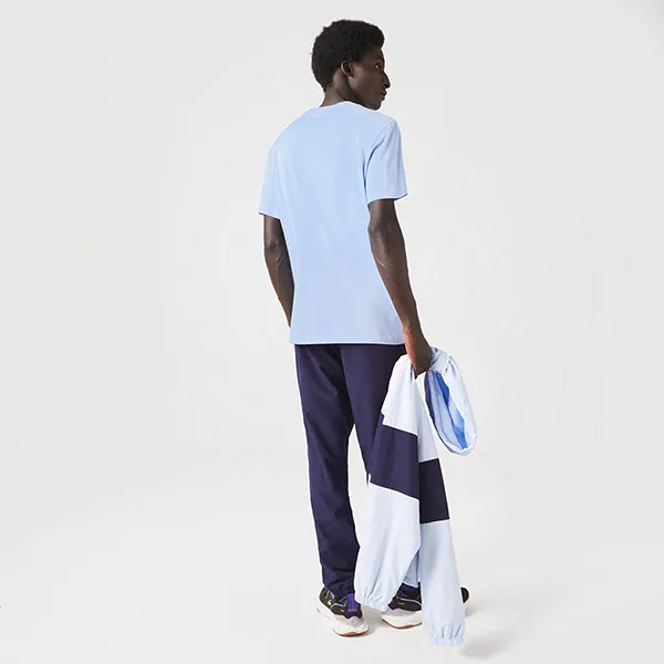 Áo Phông Nam Lacoste Regular Fit Jersey T-Shirt TH0322 Màu Xanh Blue Size 3