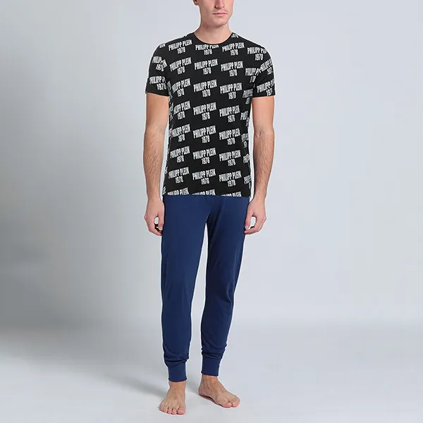 Áo Phông Nam Philipp Plein Logo T-Shirt UTPG21 - GB04 Màu Đen Size M - Thời trang - Vua Hàng Hiệu
