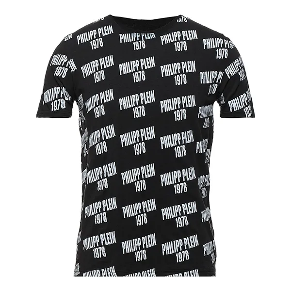 Áo Phông Nam Philipp Plein Logo T-Shirt UTPG21 - GB04 Màu Đen Size M - Thời trang - Vua Hàng Hiệu