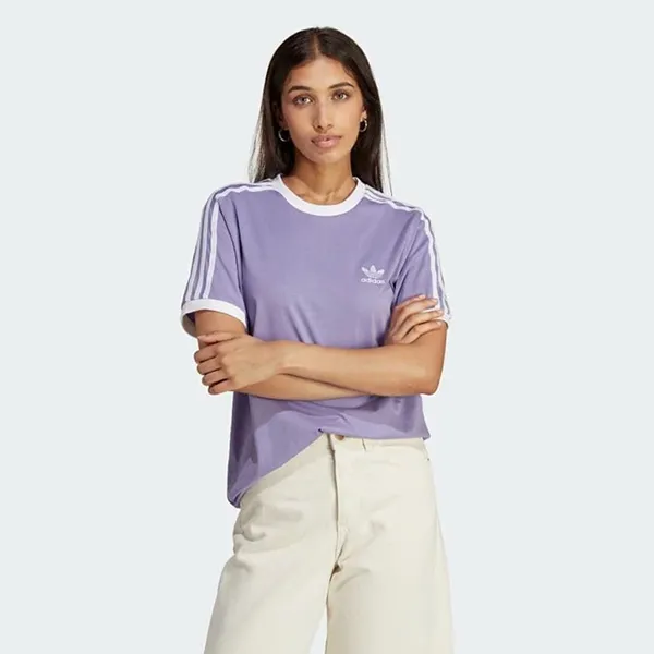Áo Phông Nữ Adidas 3 Stripes Tee IB7411 Màu Tím