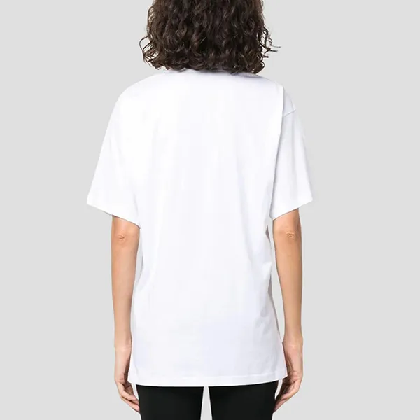 Áo Phông Nữ Moschino White With Teddy Bear Logo Printed Tshirt 232D V070954411001 Màu Trắng