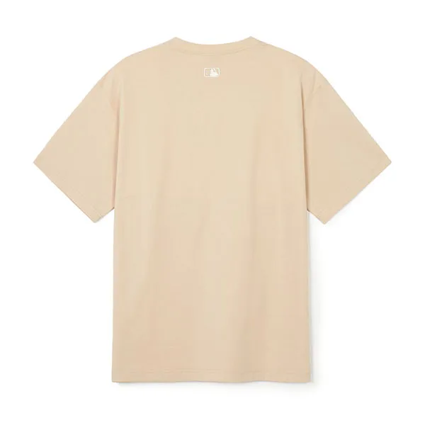 Áo Phông Overfit Varsity Mega Bear Cleveland Guardians Tshirt 3ATSE0243-45BGL Màu Be - Thời trang - Vua Hàng Hiệu