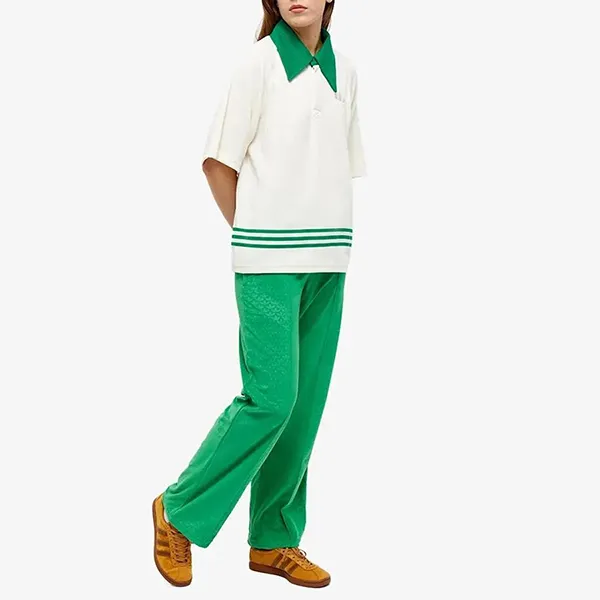 Áo Polo Adidas Adicolor 70s Knit IB2032 Màu Xanh Trắng