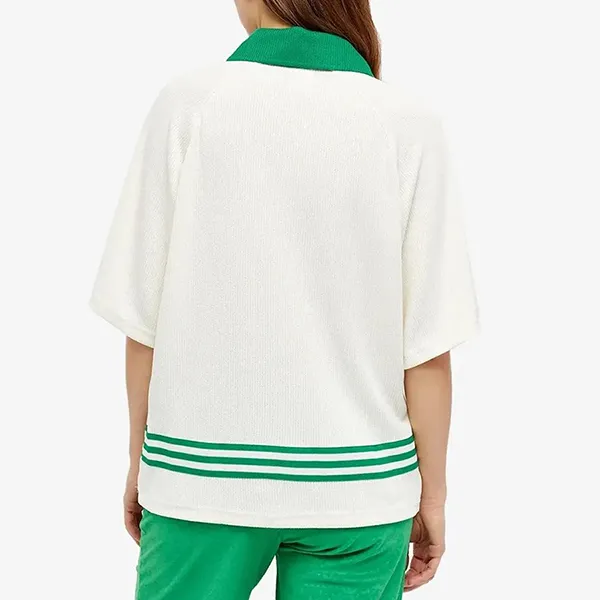 Áo Polo Adidas Adicolor 70s Knit IB2032 Màu Xanh Trắng
