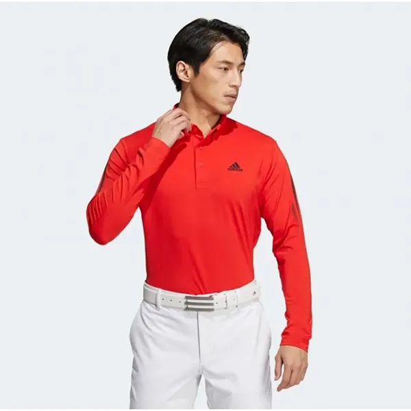 Áo Polo Dài Tay Nam Adidas Men Play Golf Aeroready 3-Stripes Shirt HA3118 Màu Đỏ Size XL