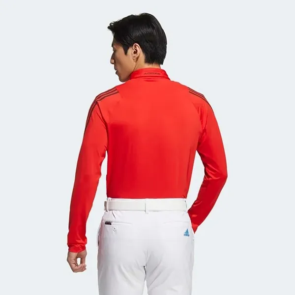 Áo Polo Dài Tay Nam Adidas Men Play Golf Aeroready 3-Stripes Shirt HA3118 Màu Đỏ Size XL