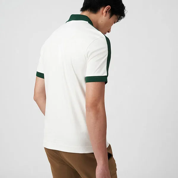 Áo Polo Nam Lacoste Men's Classic Fit Contrast Collar Polo Shirt PH9532 70V Màu Trắng Size 4
