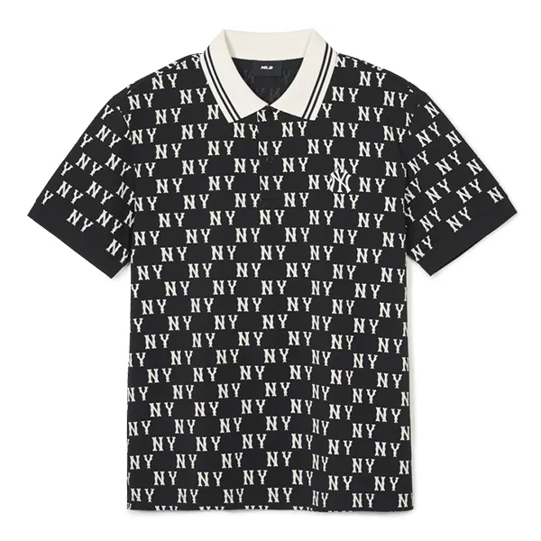 Áo Polo MLB New York Yankees Classic Monogram Front Pattern Collar Polo Shirt 3APQM0443-50BKS Màu Đen Size M - Thời trang - Vua Hàng Hiệu