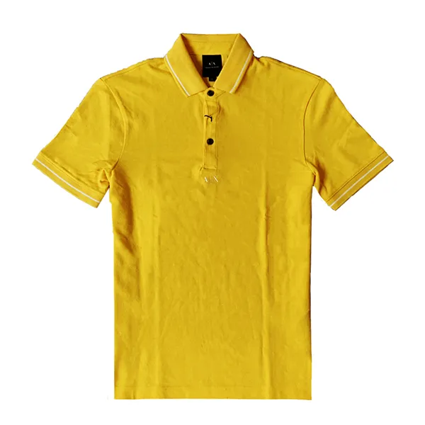 Áo Polo Nam Armani Exchange Shirt 7VZFLD ZJM5Z - GC03 Màu Vàng Size XS