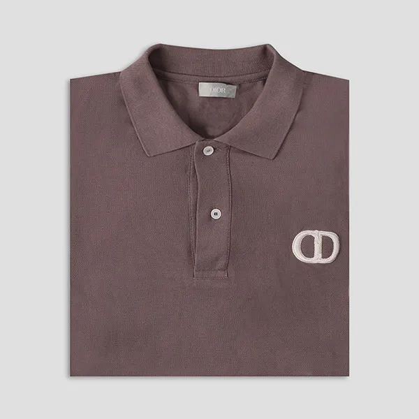 Áo Polo Nam Dior Dark Purple With Logo Embroidered 013J800A0373/771 Màu Tím - Thời trang - Vua Hàng Hiệu