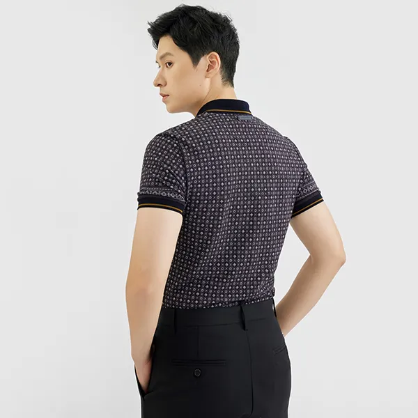 Áo Polo Nam Dolce & Gabbana D&G Black With Dragon Pattern Printed G8FX3T G7GXH X0860 Phối Màu