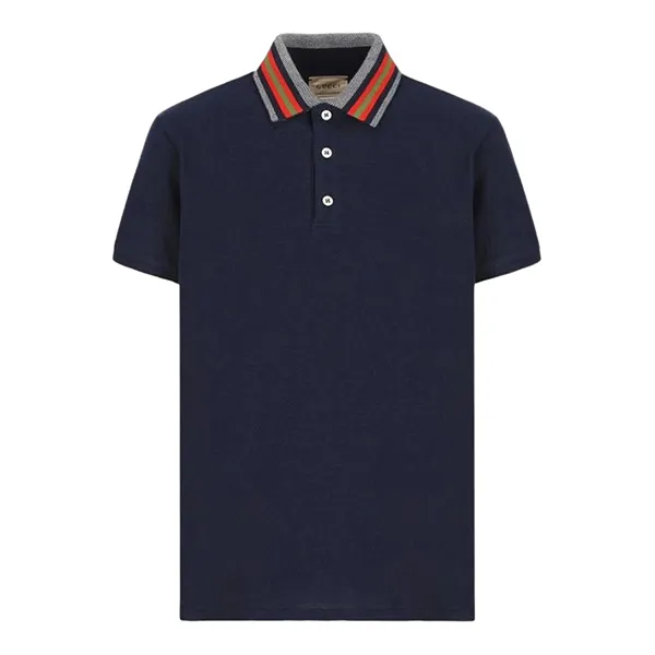 Áo Polo Nam Gucci 693596XJF304306 Màu Xanh Navy - Thời trang - Vua Hàng Hiệu