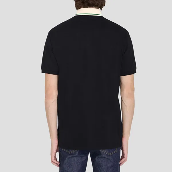 Áo Polo Nam Gucci Black With Interlocking G Logo Embroidered 737656/XJF4V1043 Màu Đen - Thời trang - Vua Hàng Hiệu