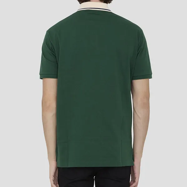 Áo Polo Nam Gucci Green With Interlocking G Logo Embroidered 737656/XJF4V3754 Màu Xanh Lá Size M