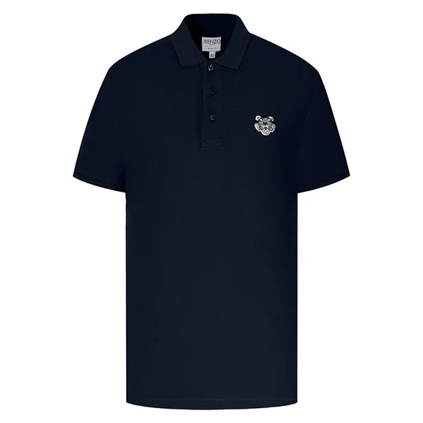 Áo Polo Nam Kenzo Fit Tiger Crest Shirt Màu Xanh Navy Size XS