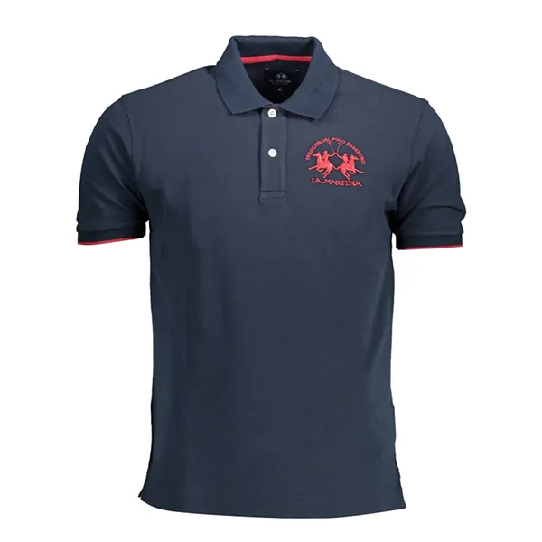 Áo Polo Nam La Martina Logo Shirt CCMP01PK001_F500D95_BLU07017 Màu Xanh Navy Size M - Thời trang - Vua Hàng Hiệu