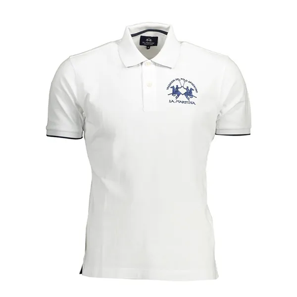 Áo Polo Nam La Martina Shirt CCMP01PK001_3CCCD25_BIANCO0000 Màu Trắng Size M - Thời trang - Vua Hàng Hiệu