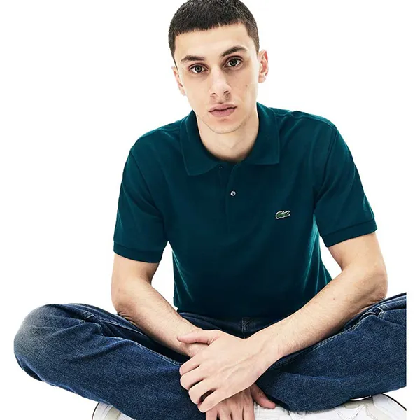 Áo Polo Nam Lacoste Slim Fit L.12.12 Short Sleeve Shirt Màu Xanh Lá Size 3 - Thời trang - Vua Hàng Hiệu