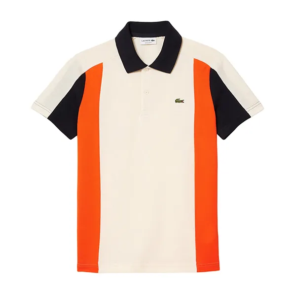 Áo Polo Nam Lacoste Cotton Piqué Colourblock Polo Shirt PH1302-00 Màu Phối Màu Size 4