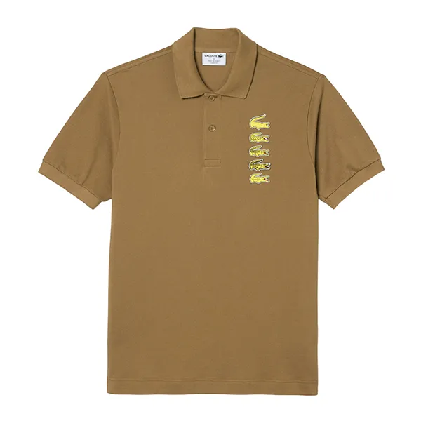 Áo Polo Nam Lacoste Croc Badge Pique Polo Shirt PH3474-51 Màu Nâu Size 4 - Thời trang - Vua Hàng Hiệu