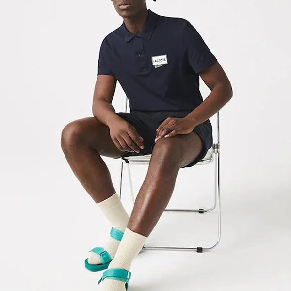 Áo Polo Nam Lacoste Heritage Regular Fit Badge Cotton Piqué PH2027 166 Màu Xanh Navy Size 3 - Thời trang - Vua Hàng Hiệu