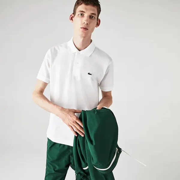 Áo Polo Nam Lacoste Men’s L.12.12 Màu Trắng Size M
