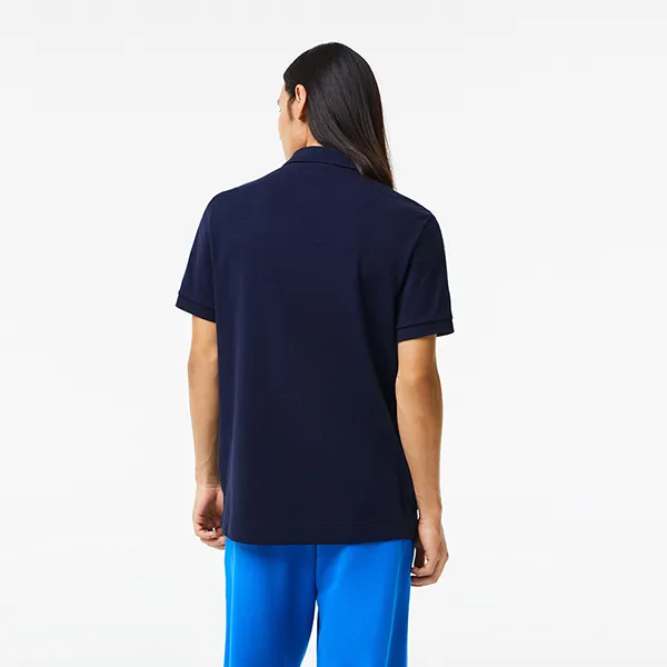 Áo Polo Nam Lacoste Men's Organic Cotton Piqué Polo PH1369-00 Màu Xanh Navy Size 2