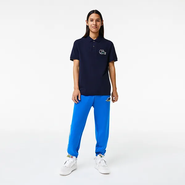 Áo Polo Nam Lacoste Men's Organic Cotton Piqué Polo PH1369-00 Màu Xanh Navy Size 2