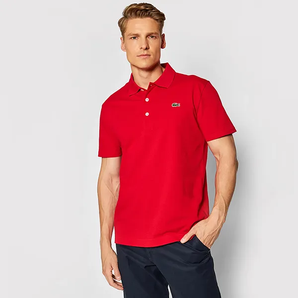 Áo Polo Nam Lacoste Men's Slim Fit L YH4801 00 240 Màu Đỏ Size 4 L