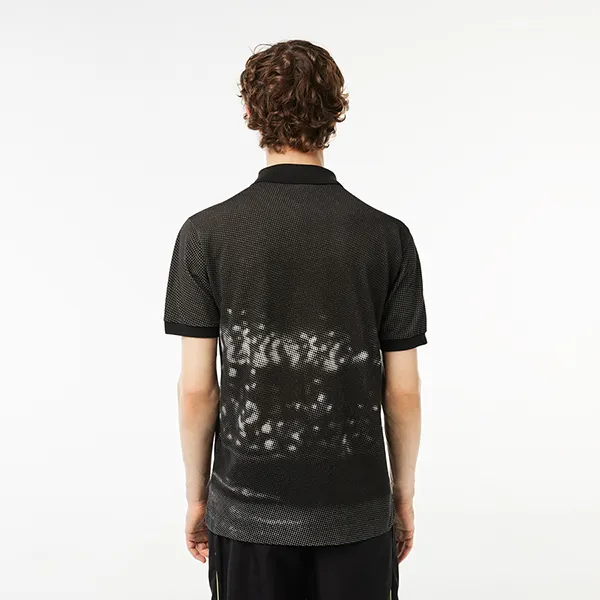 Áo Polo Nam Lacoste Original L.12.12 René Lacoste Print PH3449-00 Màu Đen Size 2