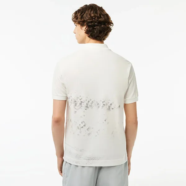 Áo Polo Nam Lacoste Original L.12.12 René Print PH3449-10 Màu Trắng