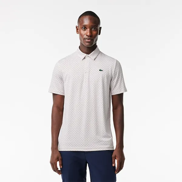Áo Polo Nam Lacoste Printed In Recycled Polyester Polo Shirt DH5175-20 MBI Màu Trắng Họa Tiết Size 3 - Thời trang - Vua Hàng Hiệu