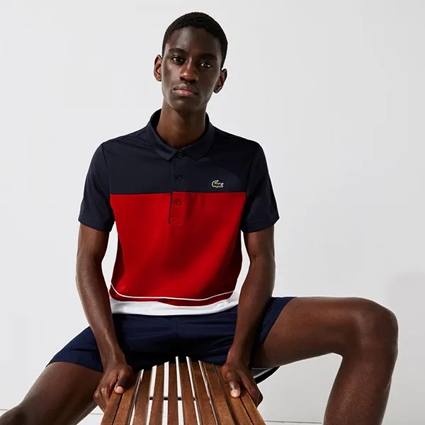 Áo Polo Nam Lacoste Sport Pique Colorblock DH0782 Phối Màu Size 2 - Thời trang - Vua Hàng Hiệu