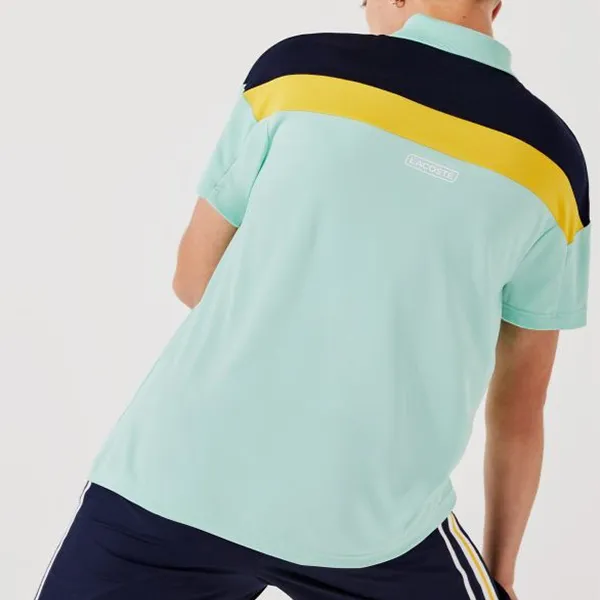Áo Polo Nam Lacoste Thermo-Regulating Piqué Regular Fit Polo Shirt DH6948-6BT Màu Xanh Ngọc Size 2 - Thời trang - Vua Hàng Hiệu