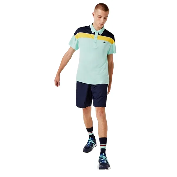 Áo Polo Nam Lacoste Thermo-Regulating Piqué Regular Fit Polo Shirt DH6948-6BT Màu Xanh Ngọc Size 2 - Thời trang - Vua Hàng Hiệu