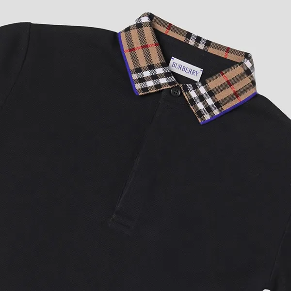 Áo Polo Nữ Burberry Black With Logo Collar Printed 8078567 Màu Đen - Thời trang - Vua Hàng Hiệu