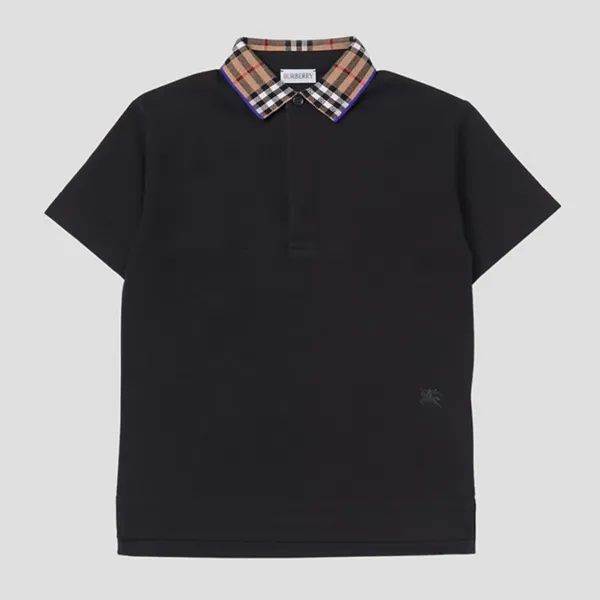 Áo Polo Nữ Burberry Black With Logo Collar Printed 8078567 Màu Đen - Thời trang - Vua Hàng Hiệu