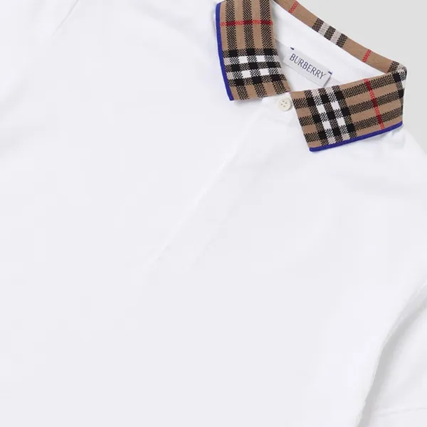 Áo Polo Nữ Burberry White With Logo Collar Printed 8073160 Màu Trắng - Thời trang - Vua Hàng Hiệu