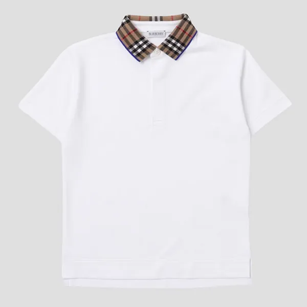 Áo Polo Nữ Burberry White With Logo Collar Printed 8073160 Màu Trắng - Thời trang - Vua Hàng Hiệu
