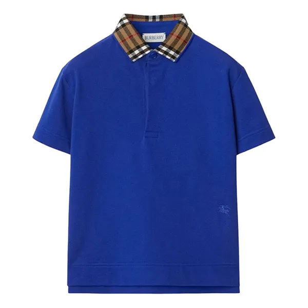 Áo Polo Nữ Burberry With Logo Collar Printed 8078570 Màu Xanh Đậm - Thời trang - Vua Hàng Hiệu