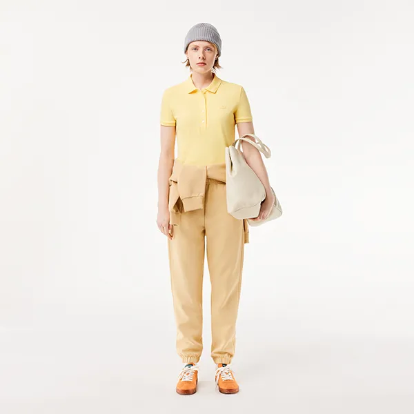 Áo Polo Nữ Lacoste Cotton Pique Slim Fit Polo Shirt PF5462 FJ Màu Vàng Size 36 - Thời trang - Vua Hàng Hiệu