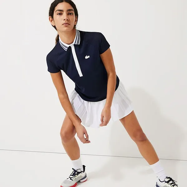 Áo Polo Nữ Lacoste Sport Regular Fit Thermo-Regulating Piqué Màu Xanh Navy Size 34 - Thời trang - Vua Hàng Hiệu