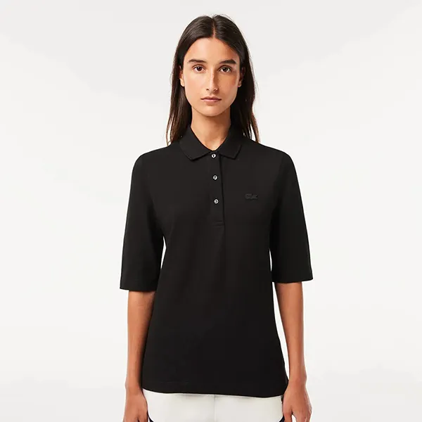 Áo Polo Nữ Lacoste Women's Slim Fit PF0503 031 Màu Đen Size 34
