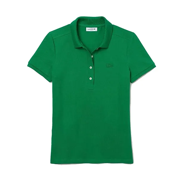 Áo Polo Nữ Lacoste Women's Slim Fit Stretch Cotton Piqué Màu Xanh Lá Size 40 - Thời trang - Vua Hàng Hiệu