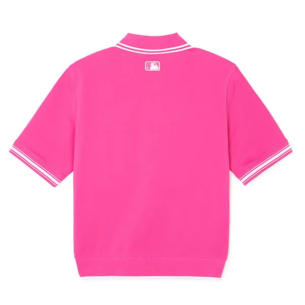 Áo Polo Nữ MLB Cleveland Guardians 3FPQB0243-45MAS Màu Hồng Size XS