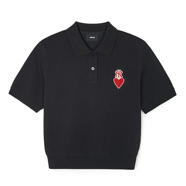 Áo Polo Nữ MLB Crop New York Yankees 3FPQH0243-50BKS Màu Đen Size XS - Thời trang - Vua Hàng Hiệu