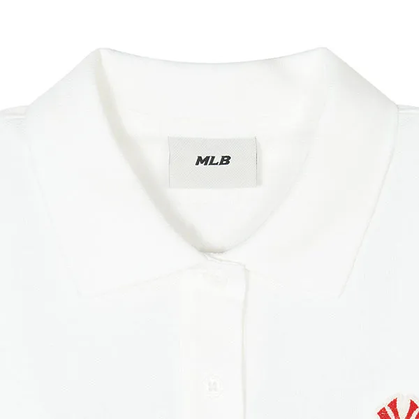 Áo Polo Nữ MLB Crop New York Yankees 3FPQH0243-50WHS Màu Trắng Size XS - Thời trang - Vua Hàng Hiệu