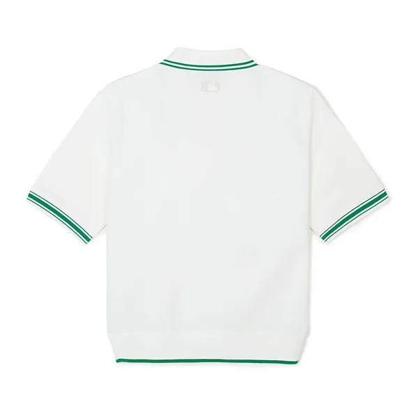 Áo Polo Nữ MLB New York Yankees 3FPQB0243-50IVS Màu Trắng Size S