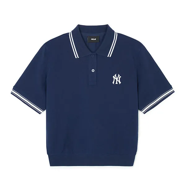 Áo Polo Nữ MLB New York Yankees 3FPQB0243-50NYS Màu Xanh Navy Size XS - Thời trang - Vua Hàng Hiệu