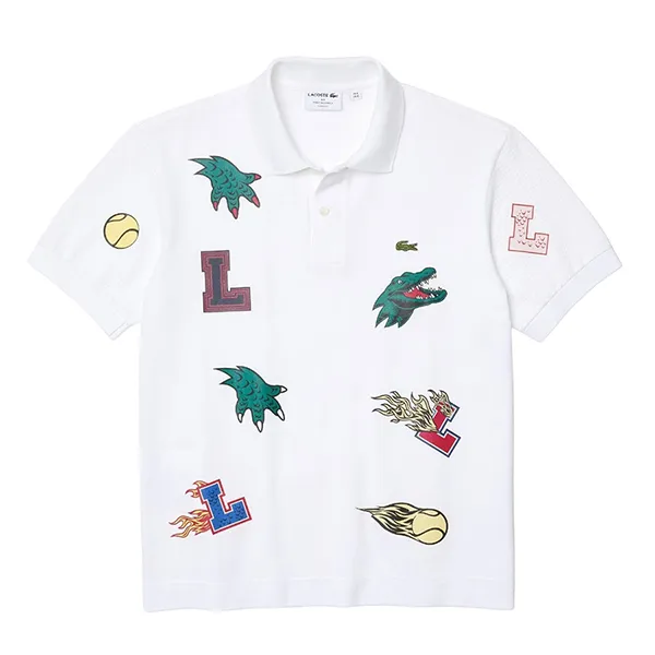 Áo Polo Unisex Lacoste Holiday Design-Your-Own PH1424 Màu Trắng Size XXS - Thời trang - Vua Hàng Hiệu
